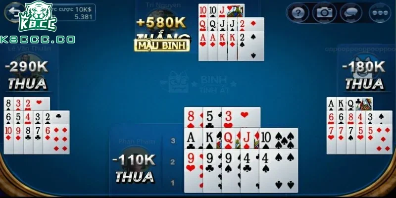 Nhà cái cung cấp chi tiết hướng dẫn chơi cho từng bàn cược Mậu Binh online